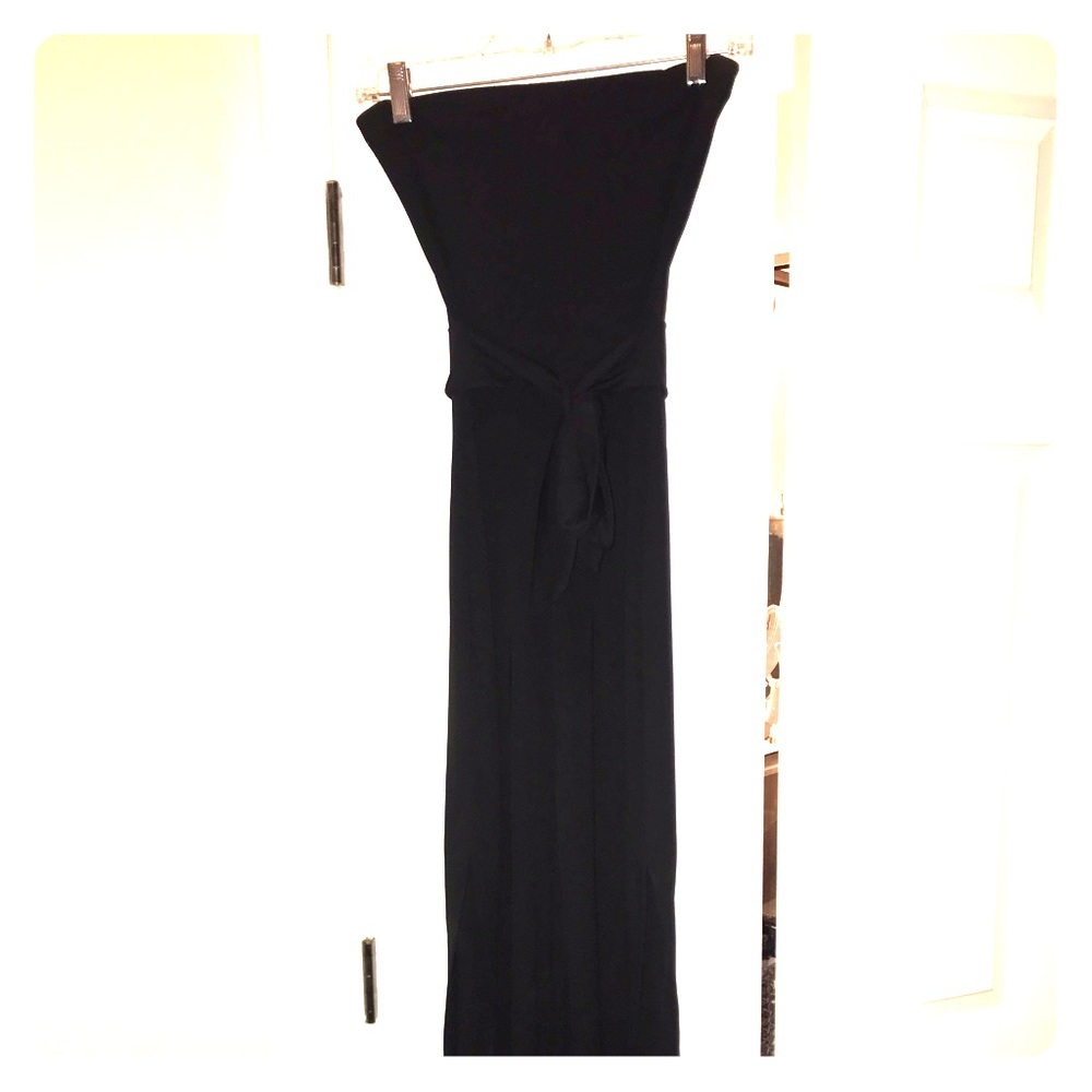 Black jumpsuit with side leg slits